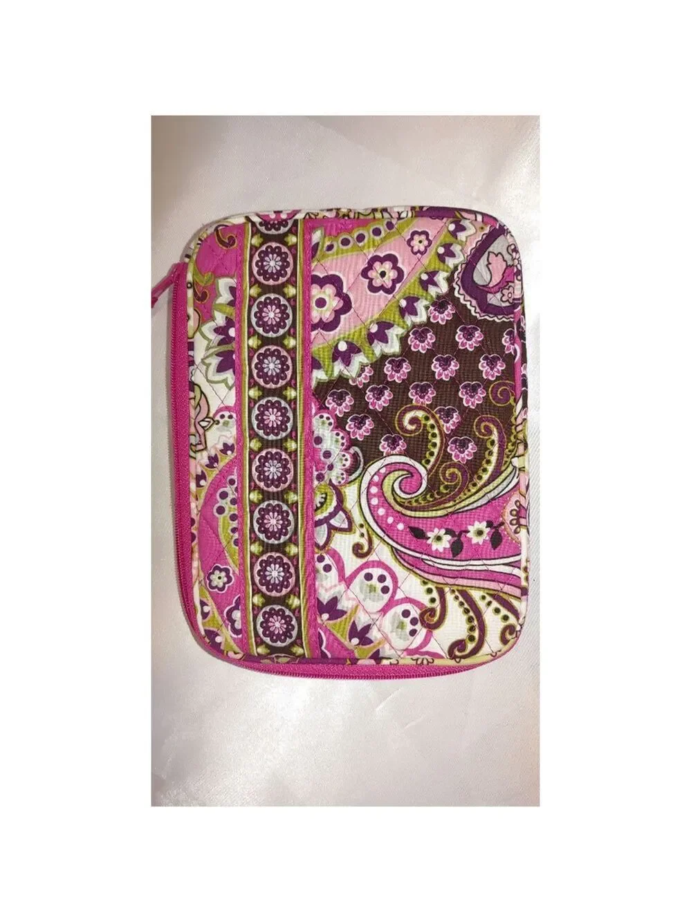 Vera Bradley Very Berry Paisley Zippered Case NWOT